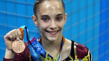 Patricia Moreno, con el bronce de Atenas.