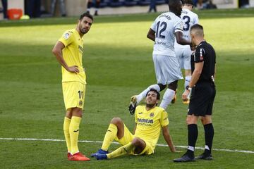 Parejo, lesionado ante el Valencia.