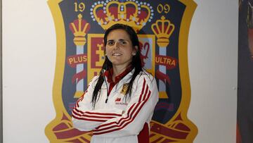 Andrea Pereira, con la Selección Española de Fútbol Femenino.