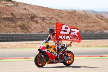 Marc Márquez ganó el GP de Aragón en el circuito de Motorland.