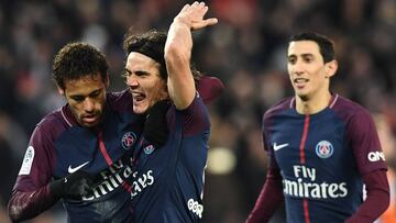 Neymar se ha reconciliado con Cavani y la afición del PSG