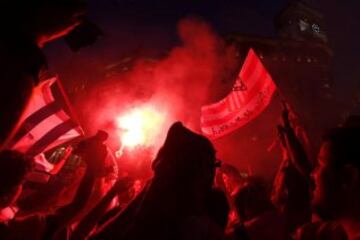 La celebración en la plaza de Neptuno