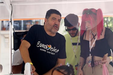 Tony Aguilar durante la Manifestación del Orgullo LGTBI+ 2023.
