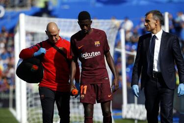 How long is Dembélé out for and how many games will he miss?