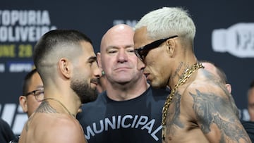 Ilia Topuria vs Charles Oliveira, en directo: narración y reacción al main card del UFC 317 en vivo