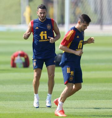 Koke y Pablo Sarabia.