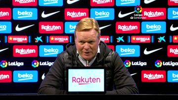 Koeman: "Si Messi no tiene molestias será titular siempre"