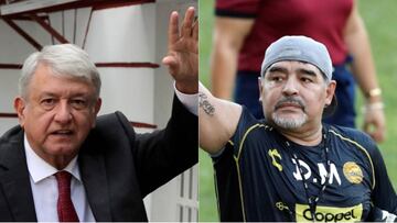 AMLO manda un saludo de bienvenida a Diego Maradona