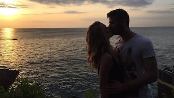 Edurne y David de Gea besándose. Instagram @edurnity