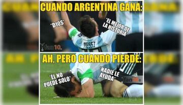 Revisa los memes que dejó la derrota de Argentina ante Brasil