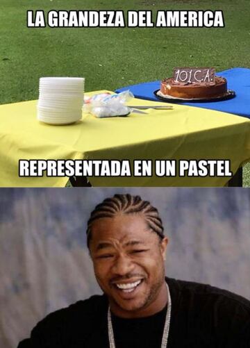 Los memes despedazan el pastel de aniversario del América