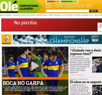 Portadas de la prensa extranjera