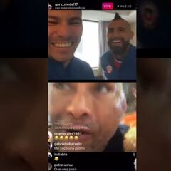 El hilarante live de Medel y Vidal con el 'Chino' Ríos: bromas y... ¡criticó a Maripán!