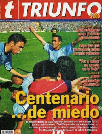 En el duelo del 15 de noviembre de 2003, Chile comienza ganando a Uruguay en Montevideo con gol de Rodrigo Meléndez, pero luego cae 2-1. Fue en las Eliminatorias de Alemania 2006.