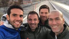 Zidane: encuentro en Rusia con Xabi Alonso, Kaká y Del Piero