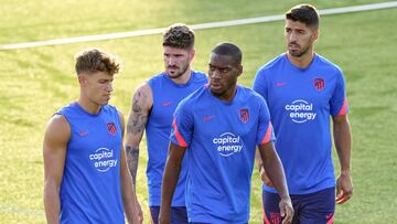 Marcos Llorente, De Paul, Kondogbia y Suárez.