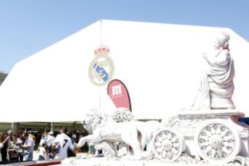 Carpa de la Fan Zone del Real Madrid. 