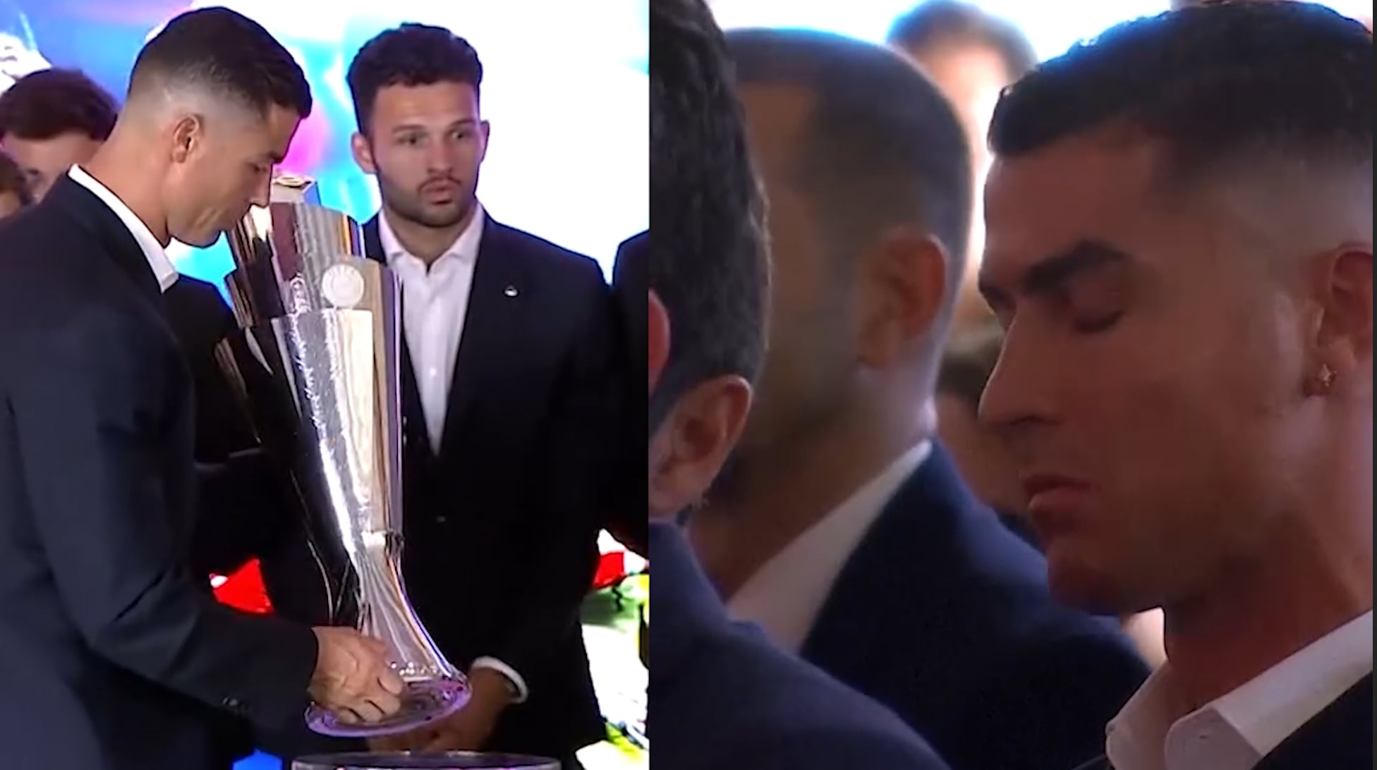 La reacción de Cristiano al homenaje de Portugal a Diogo Jota
