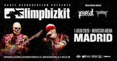 Entradas para el concierto de Limp Bizkit en Madrid: fechas, precios y dónde comprar tickets