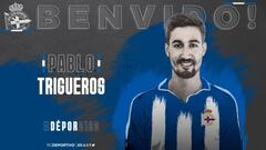 Pablo Trigueros es el noveno fichaje del Deportivo.