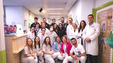 El Real Valladolid, de hospital en hospital en Navidad