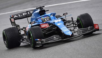 Fernando Alonso (Alpine A521). Spa-Francorchamps, B&eacute;lgica. F1 2021.