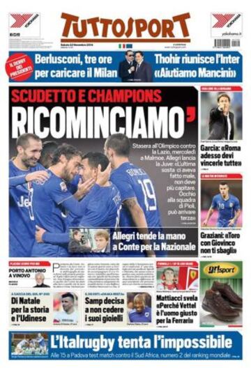 Portadas de la prensa deportiva