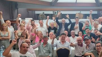 La peña del Real Madrid en Verín.