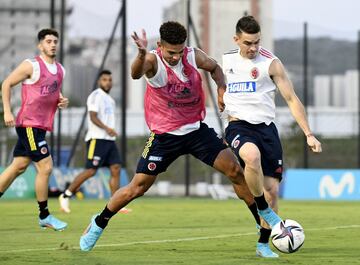 La Selección Colombia entrenó con grupo completo en Barranquilla de cara al partido ante Perú por Eliminatorias rumbo a Qatar 2022.