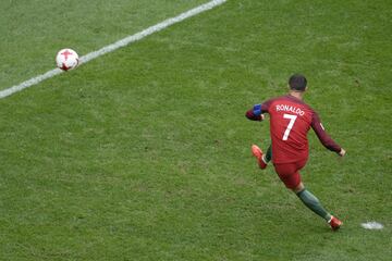 Cristiano Ronaldo marca el 0-1 de penalti. 