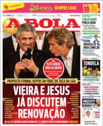 Portadas de la prensa deportiva