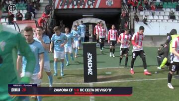 Resumen del Zamora vs Celta B de Primera RFEF
