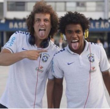 David Luiz y Willian.