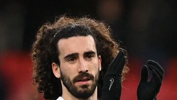 Marc Cucurella, during a match with Brighton.