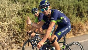 Valverde ya rueda, hace rodillo y podría adelantar su regreso