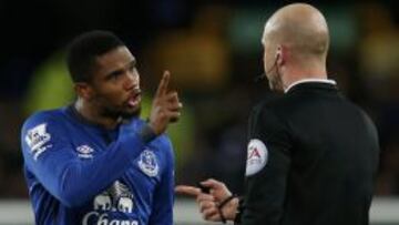 Eto´o, futbolista del Everton.