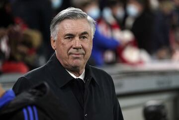 Carlo Ancelotti, anoche en San Mamés.