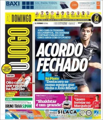 Portadas de la prensa mundial