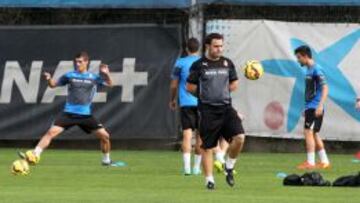 Sergio González, durante un entrenamiento.