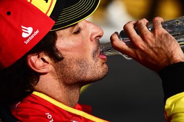 Carlos Sainz durante la ronda clasificatoria del Gran Premio de Italia disputada en el circuito de Monza.