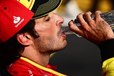 Carlos Sainz durante la ronda clasificatoria del Gran Premio de Italia disputada en el circuito de Monza.