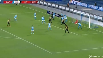 El gol olímpico de Eriksen a David Ospina