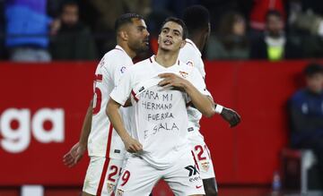 Ben Yedder anotó el 2-0 y le dedicó su gol a Emiliano Sala.