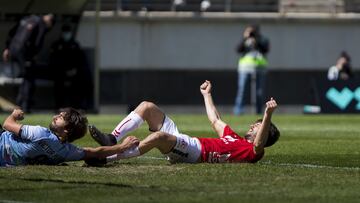 Celebracion gol 2-1, Abenza, Real Murcia vs CD EL Ejido 2012, 2 Division b, Grupo 4B, Jornada 18, Estadio Enrique Roca, Murcia, 21/03/2021,