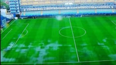 Boca-River: La Bombonera groundsman caught out by rain