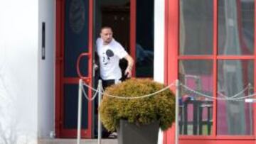 Ribery en las instalaciones del Bayern.