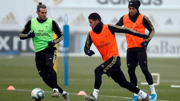 James Rodríguez, fuera de la convocatoria de Real Madrid para el primer partido de 2020.