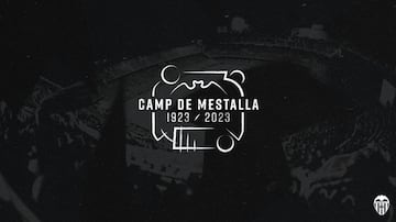 Logotipo conmemorativo Centenario de Mestalla.