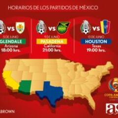 México conoció a qué hora jugará en la Copa América