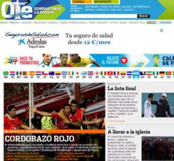 Portadas de la prensa extranjera